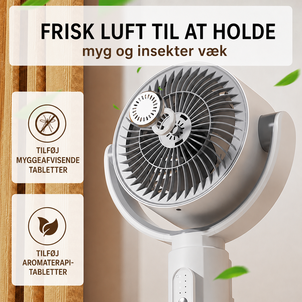 Motoriseret stående ventilator