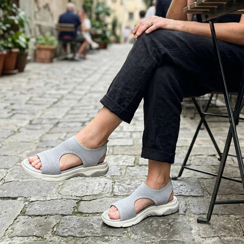 Komfortable, åndbare flade sandaler