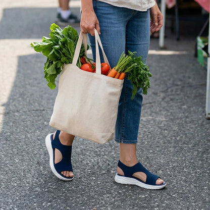 Komfortable, åndbare flade sandaler