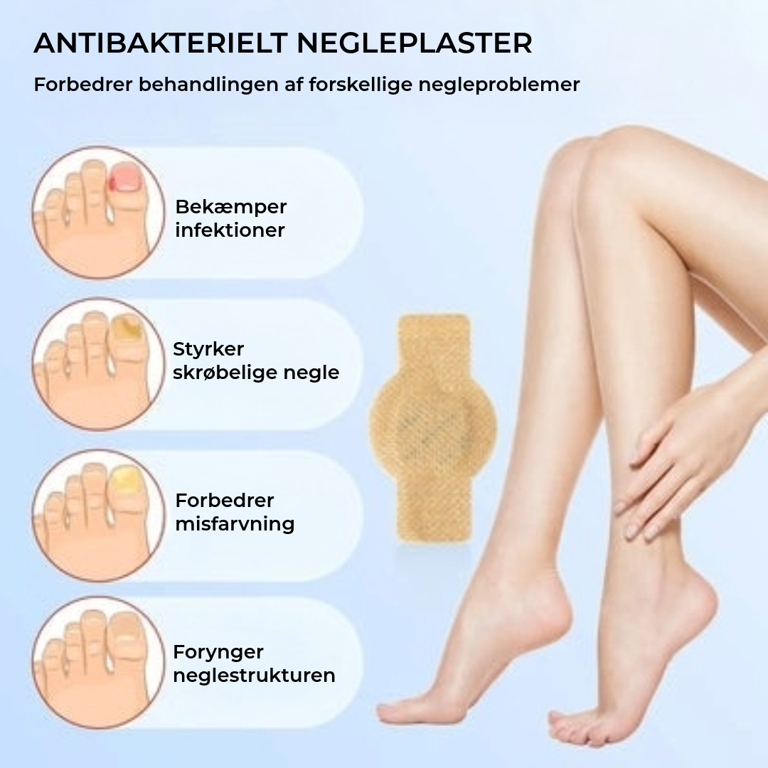 FungalPatch - Antibakteriel Svampedræbende Plaster og Negleplejepakke