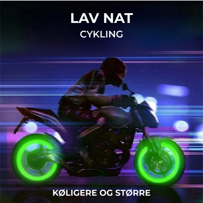 Oplyste ventilkapsler til natcyklister