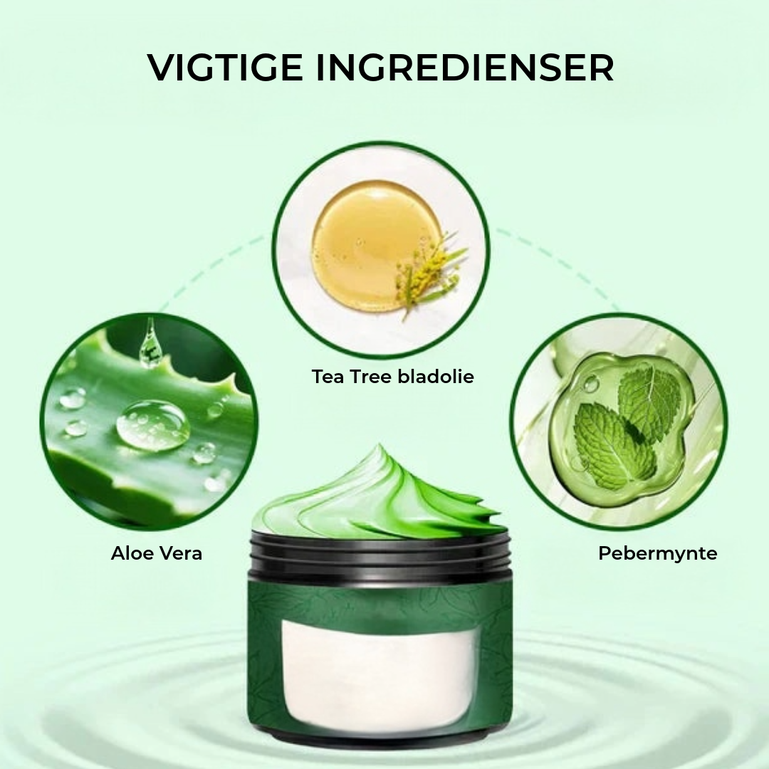 Fodcreme med Tea Tree-olie og Aloe Vera