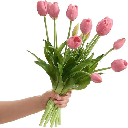 Everbloom Tulipaner – Real Touch Naturtro kunsttulipaner med en livagtig tekstur
