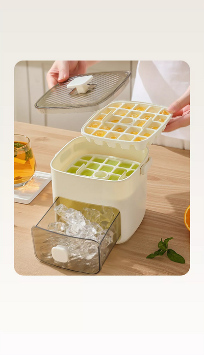 Isterningebakke med låg