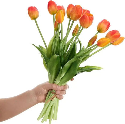 Everbloom Tulipaner – Real Touch Naturtro kunsttulipaner med en livagtig tekstur