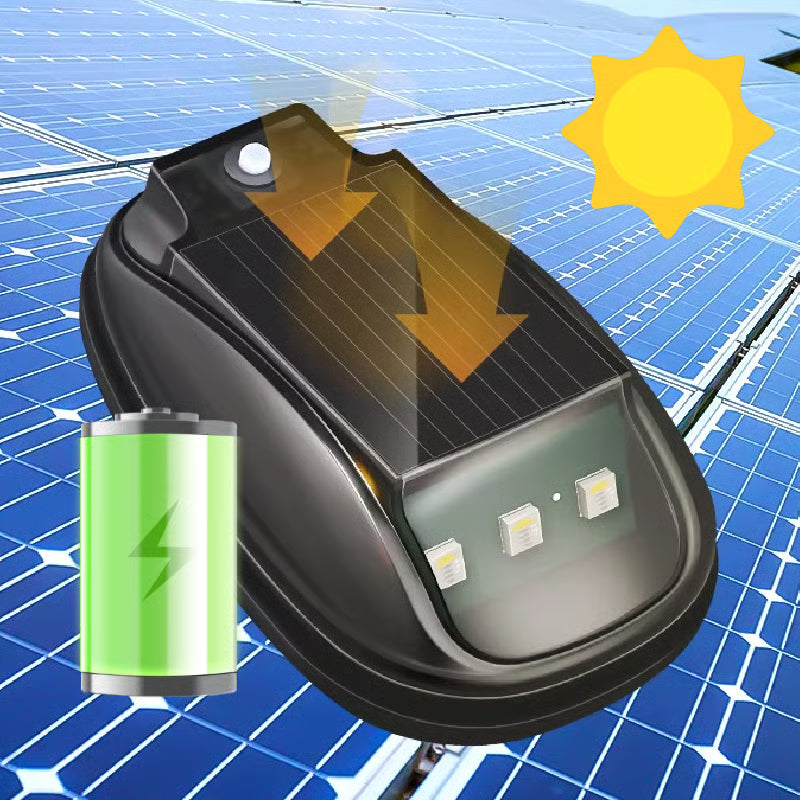 Solcelledrevet RGB-belysning til biltage