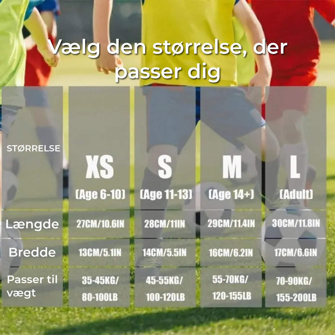 ProShield - Fodboldsbeskyttelse – Kompressionssok med bikakeskærm for et sikrere og smidigere spil