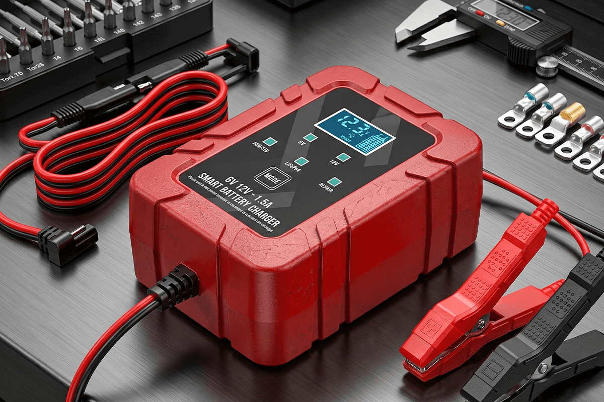 Smart Batterioplader til optimal batteritilstand