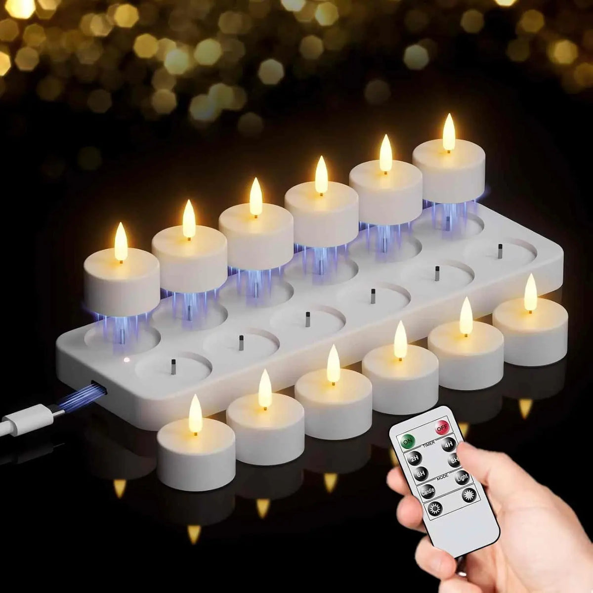 Genopladelige LED-lys