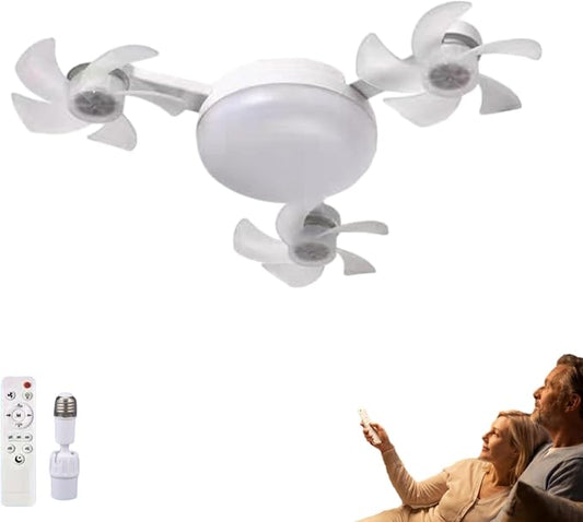 BreezeFlow – Loftventilator med LED-belysning og fjernbetjening