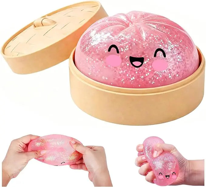Glitter Dumpling Squishy – den sødeste stressbold lige nu