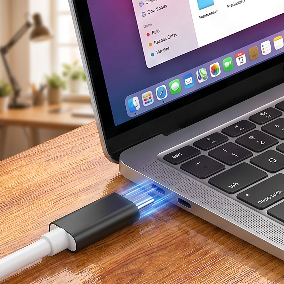 USB-C til HDMI-adapterkabel – Stream, spil og oplad samtidig – Til Switch, mobil og tablet