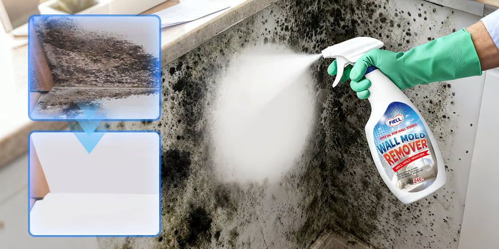 Hurtigtvirkende Anti-Skimmel Rengøringsspray til Vægge