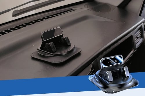 Biltelefonholder med 360° drejefunktion
