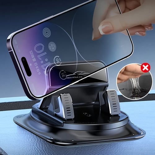 Biltelefonholder med 360° drejefunktion