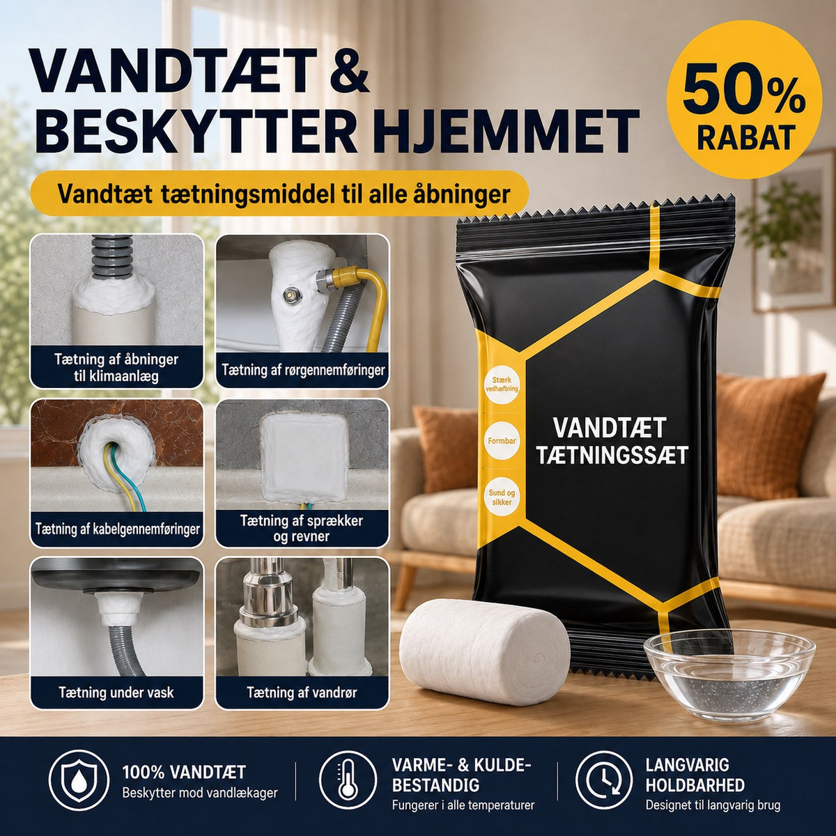 Vandtæt fugemasse – Fleksibel, vejrbestandig og nem at påføre