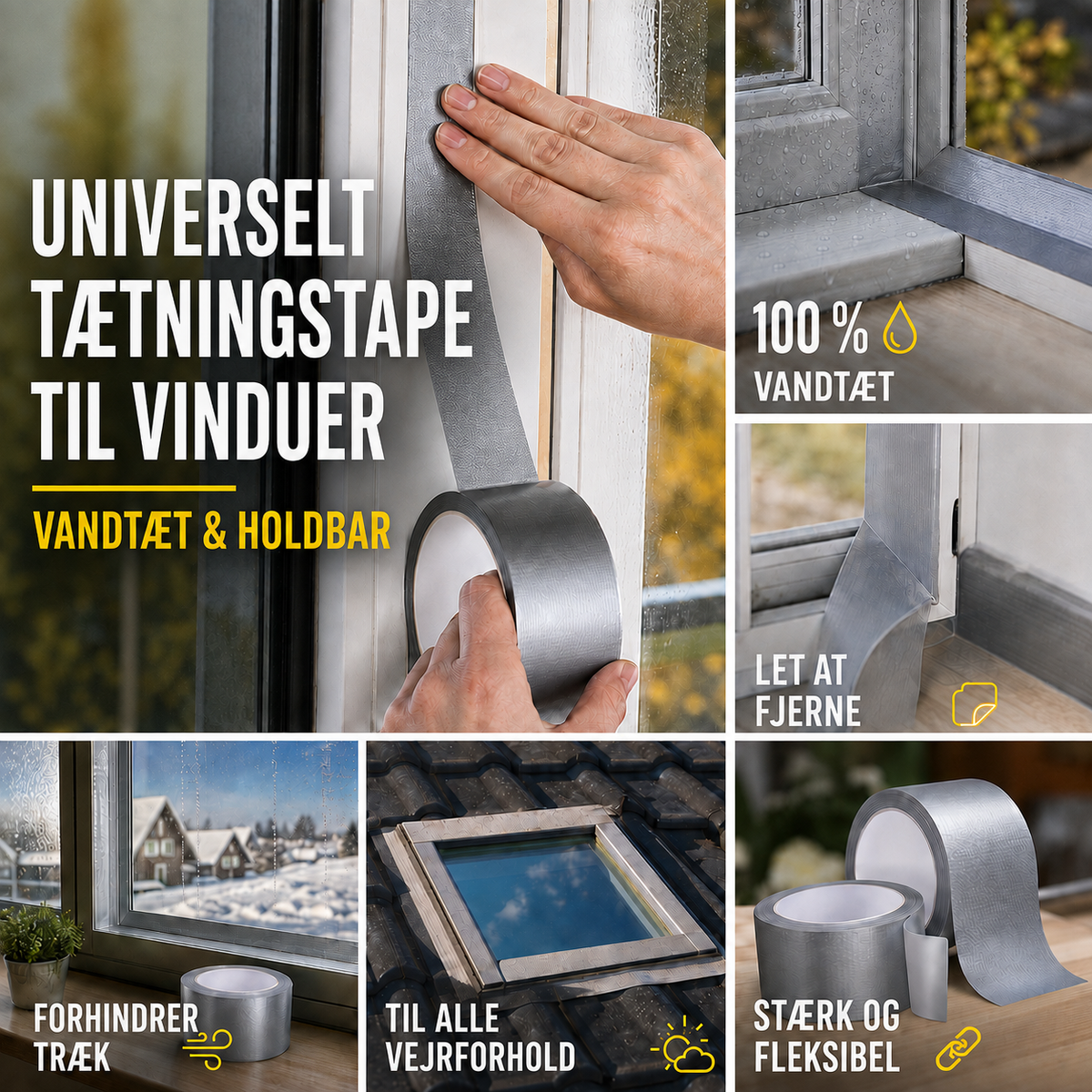 Universal tætningsbånd – Vandtæt og holdbart