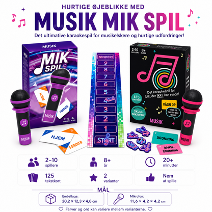 Musikmikrofonspil – spillet der får alle til at synge 🎤
