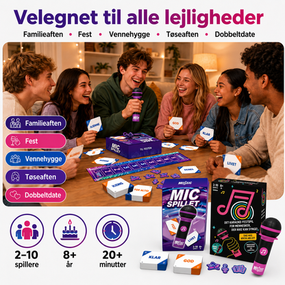 Musikmikrofonspil – spillet der får alle til at synge 🎤