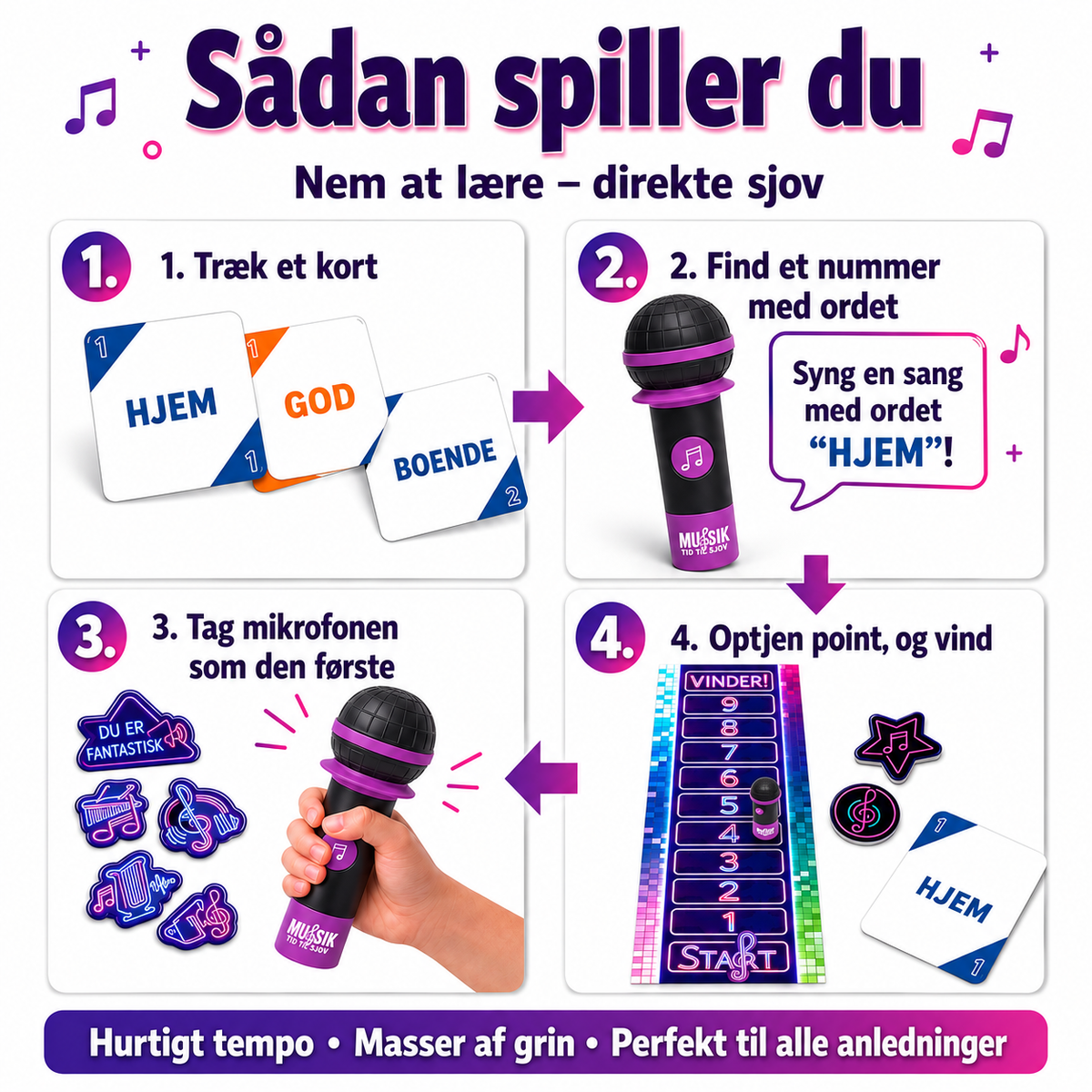 Musikmikrofonspil – spillet der får alle til at synge 🎤
