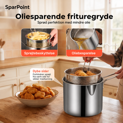 Multifunktionel frituregryde – Fritér, steg, kog og simr i én gryde