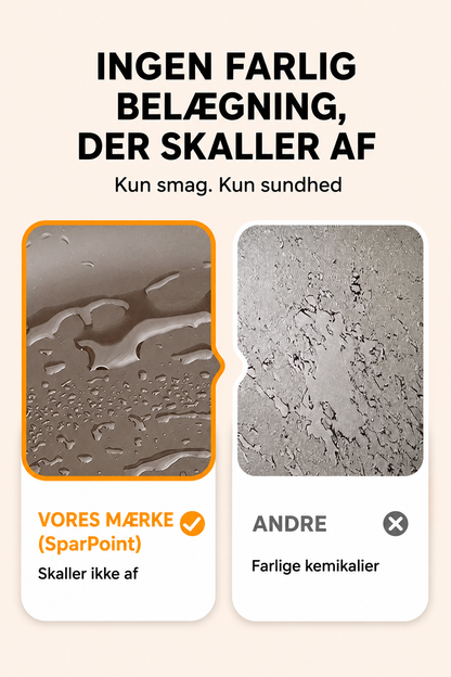Ubelagt støbejernspande – ingen kemikalier, ingen afskallende belægning