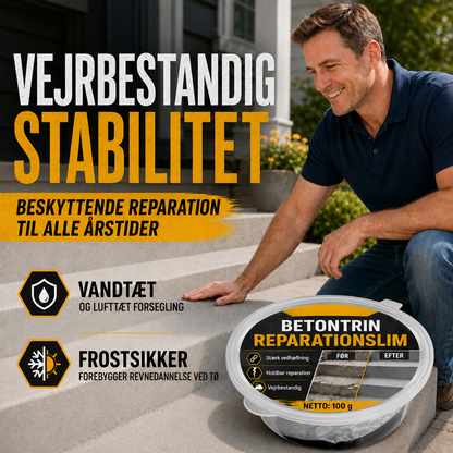 Betonlim til trappereparation – Perfekt til trapper, indkørsler og terrasser