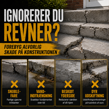 Betonlim til trappereparation – Perfekt til trapper, indkørsler og terrasser