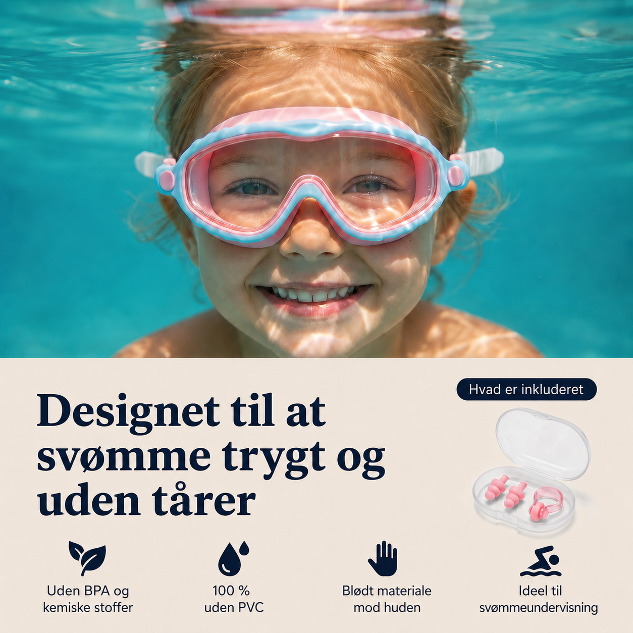 UV-beskyttende svømmebriller