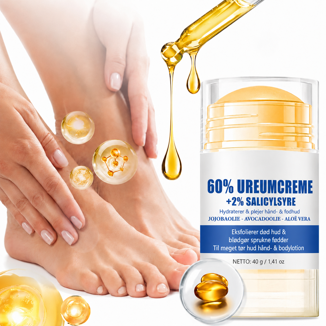 Fugtgivende og anti-revne fodcreme