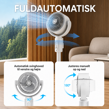 Motoriseret stående ventilator
