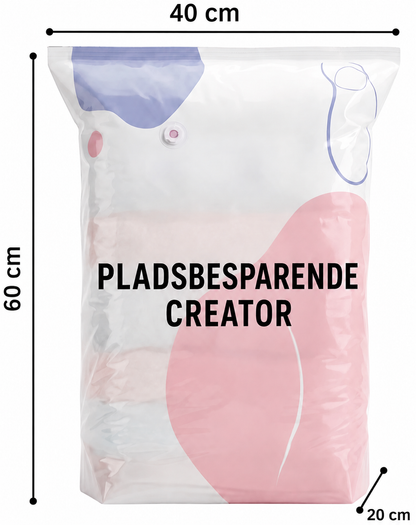 3D vakuumopbevaringsposer uden pumpe