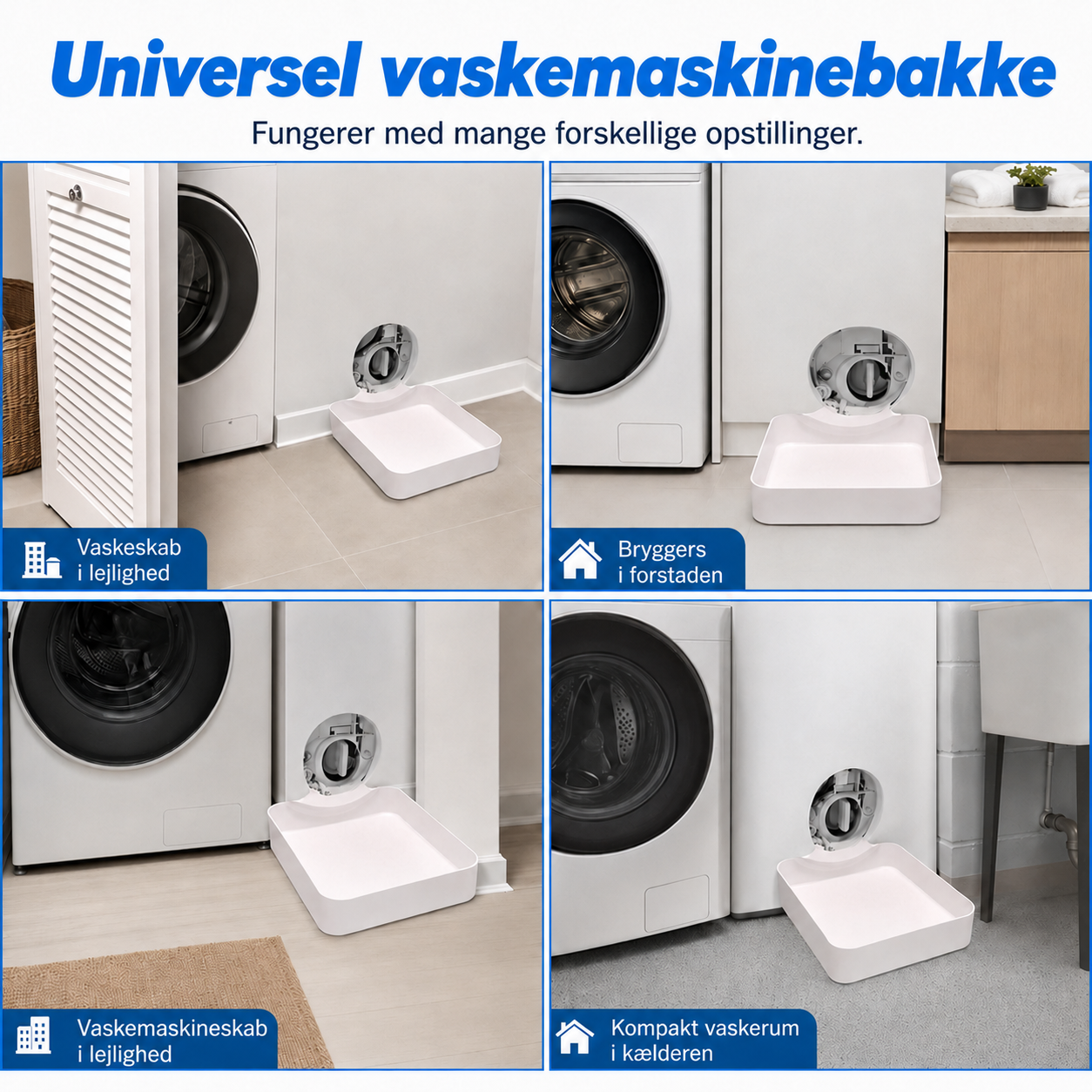 Lækagebakke til vaskemaskinen