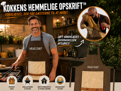 Kokkens hemmelige opskrift – forklædet der vil imponere dine gæster!