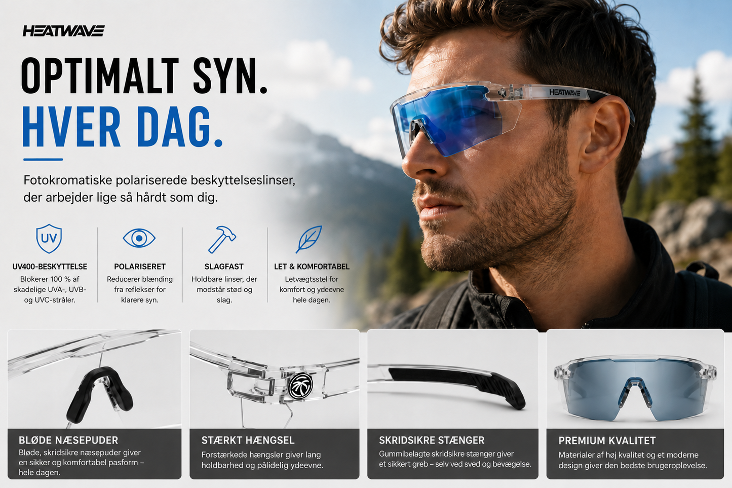 Solbriller med adaptive glas