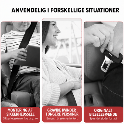 Sikkerhedsseleforlænger til bil