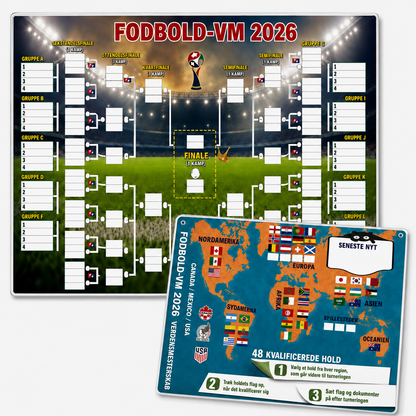 Programplakater til VM 2026 – Udfyld, vædd og følg hele mesterskabet