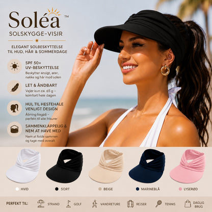 Soléa solskærm – Elegant solbeskyttelse til hud og hår, til komfortable sommerdage