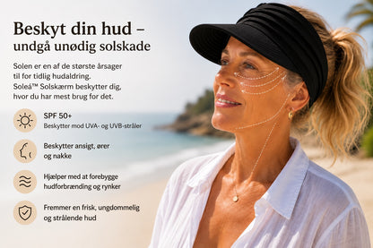 Soléa solskærm – Elegant solbeskyttelse til hud og hår, til komfortable sommerdage