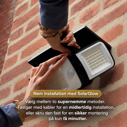 SolarGlow - Solcelledrevet udendørslampe med bevægelsessensorer