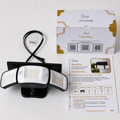 SolarGlow - Solcelledrevet udendørslampe med bevægelsessensorer
