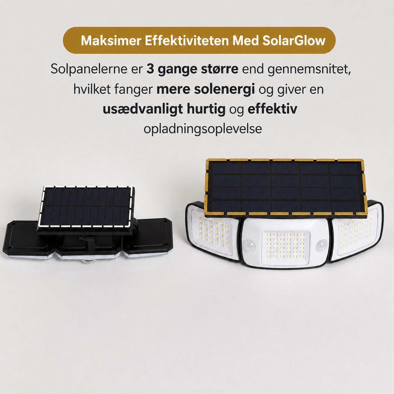 SolarGlow - Solcelledrevet udendørslampe med bevægelsessensorer