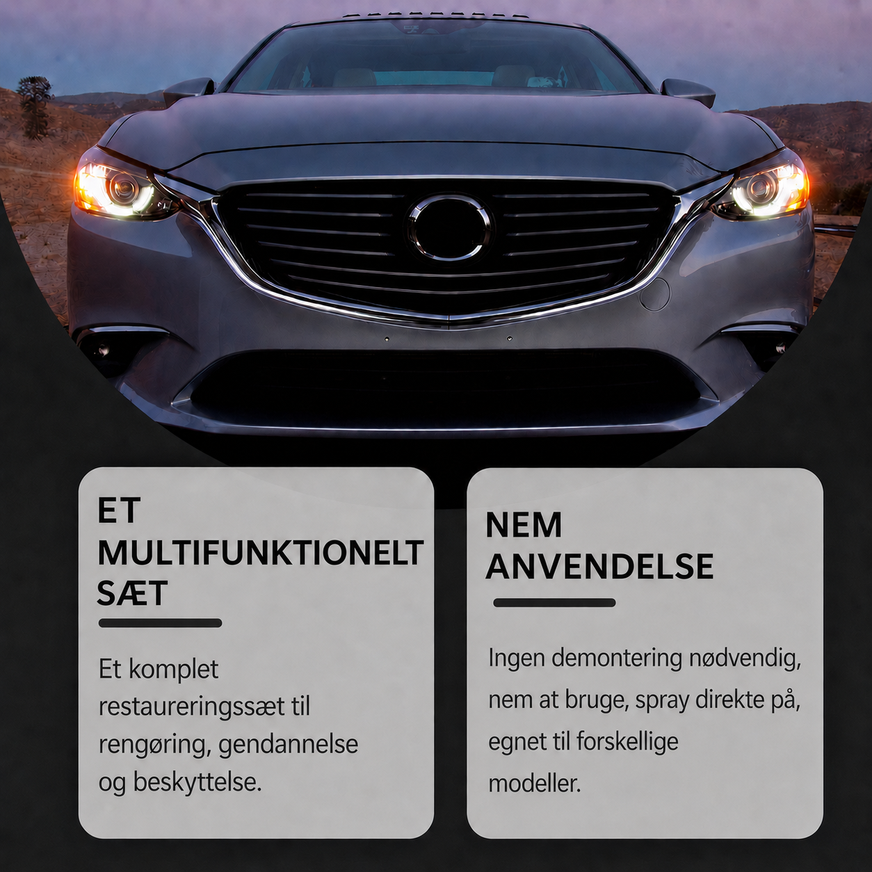 Restaureringssæt til Bilforlygter