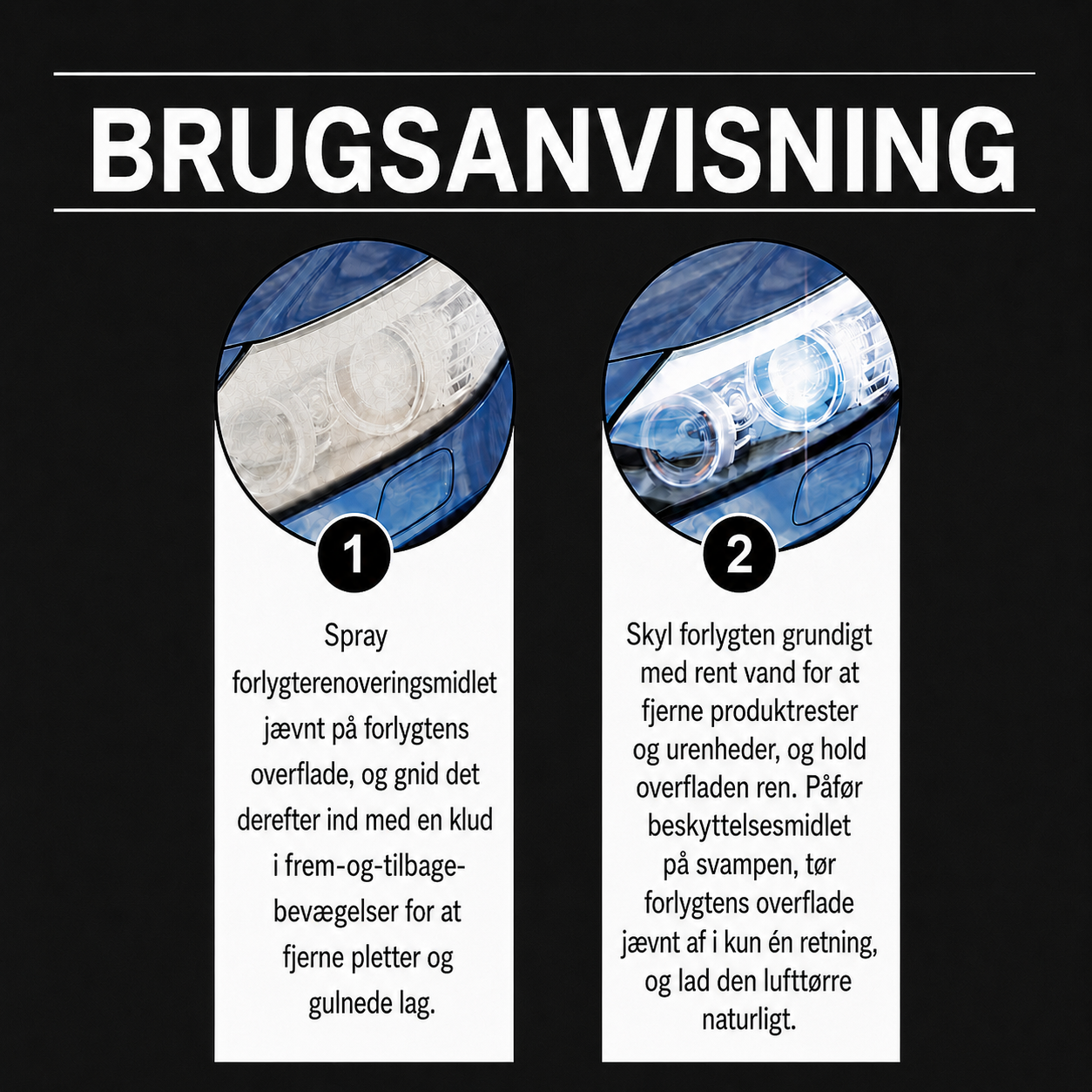 Restaureringssæt til Bilforlygter