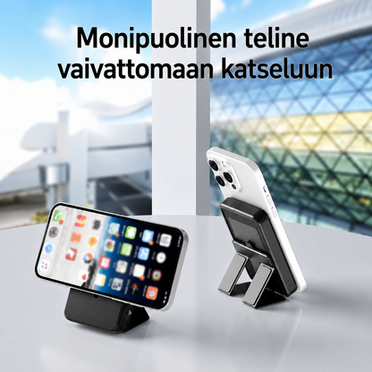 Magnetisk Trådløs Powerbank med Stander