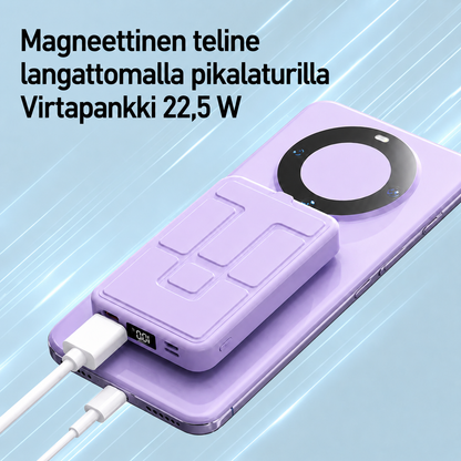 Magnetisk Trådløs Powerbank med Stander