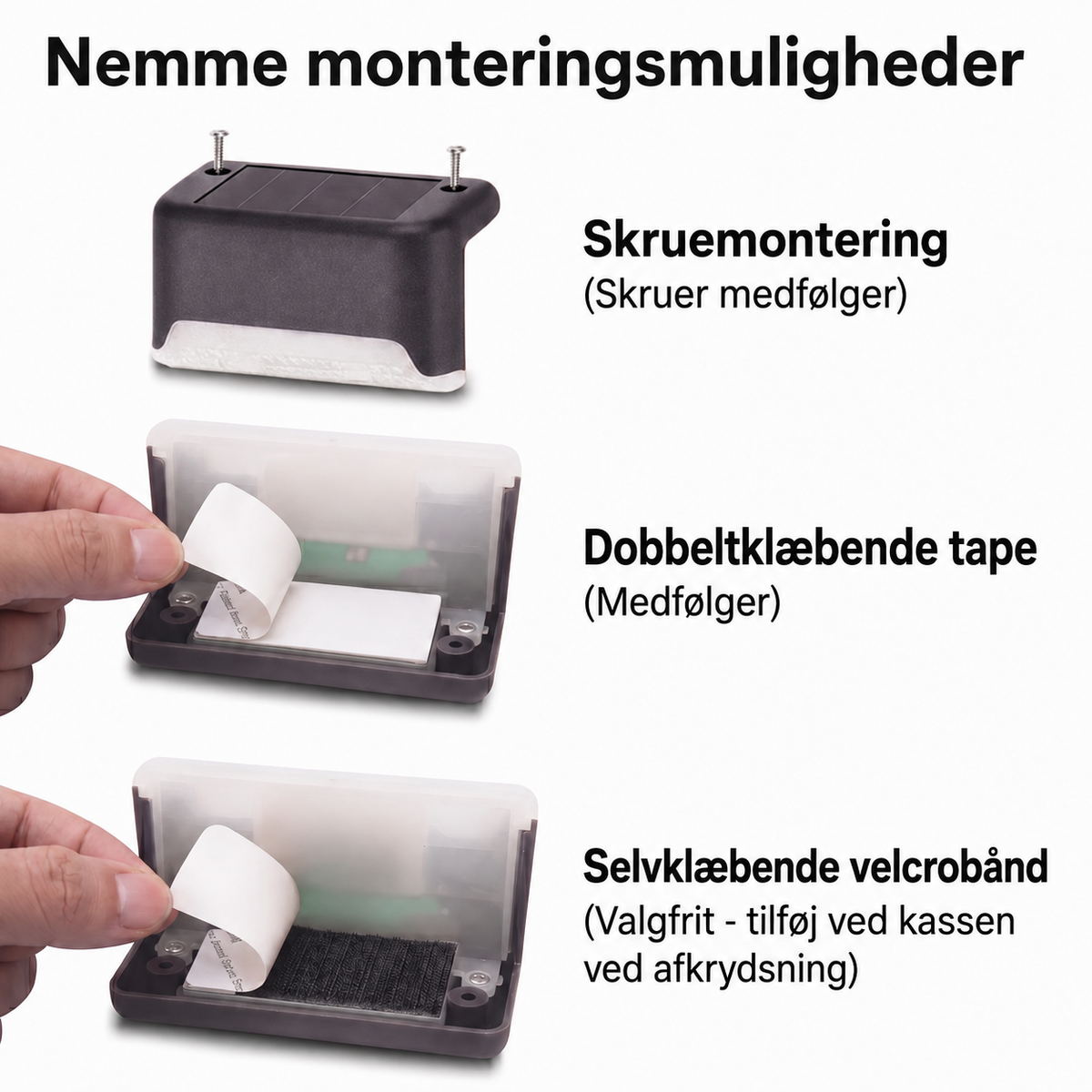 Solcelledrevet udendørslampe
