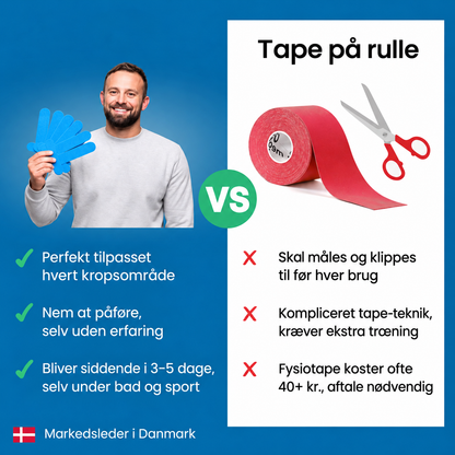 Korrektions-Tape til Knæleddet - Bevæg dig igen med tillid uden hele tiden at skulle tænke på dit knæ