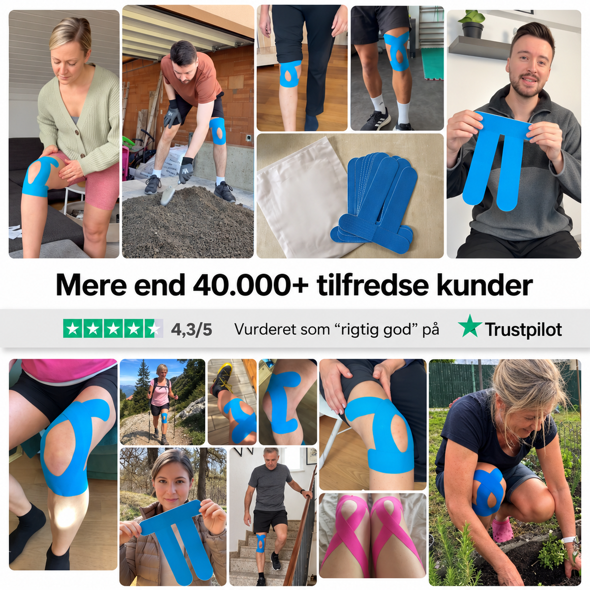 Korrektions-Tape til Knæleddet - Bevæg dig igen med tillid uden hele tiden at skulle tænke på dit knæ