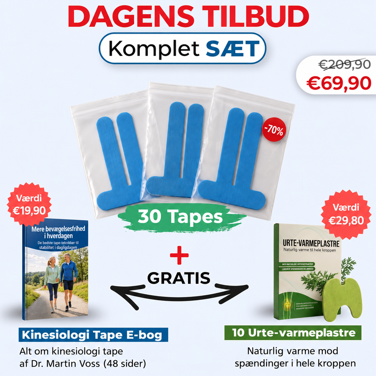 Korrektions-Tape til Knæleddet - Bevæg dig igen med tillid uden hele tiden at skulle tænke på dit knæ